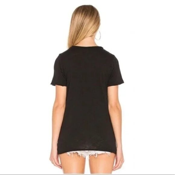 Wildfox Easy Does It Keke Crewneck T-shirt Jet Black - Picture 3 of 6